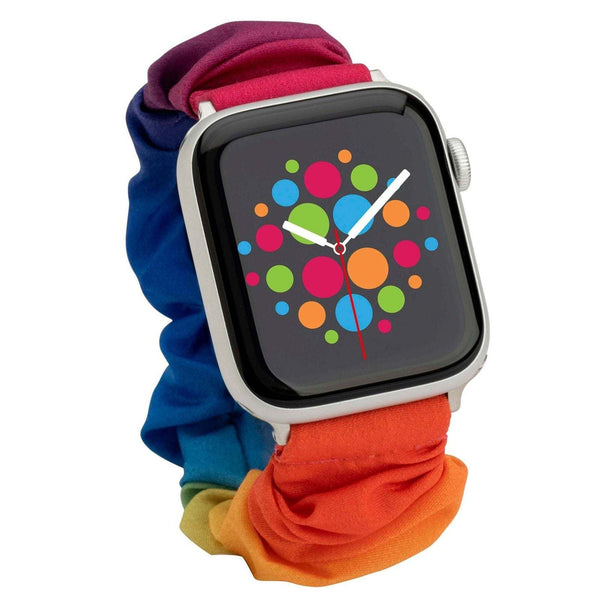 Mod Bands Scrunchie Apple Watch Band Rainbow Casual Comfort Everyday Fabric Female Looks Office