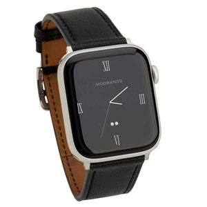 Mod Bands Sorrento Apple Watch Band Black After hours Casual Comfort Everyday Female Formal Leather Looks Male Office