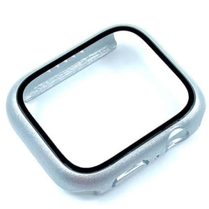 Modbands Matte Silver Tempered Glass Clip-On Screen Protector Apple Case