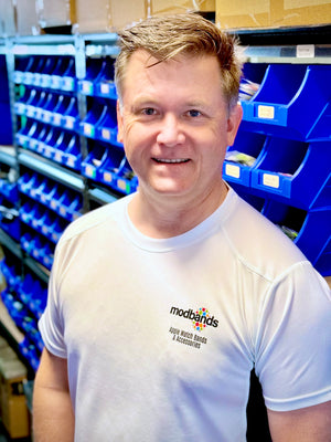 Modbands founder Craig at the Brisbane Warehouse