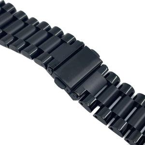Mod Bands CLEARANCE - Black Steel Link Apple Watch Band 42/44/45/49mm After hours Bracelet Everyday Female Formal Looks Male Office Steel