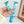 Modbands Marble Silicone - Blue Apple Watch band