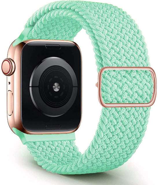 Mod Bands Braided Loop Apple Watch Band Mint Active Comfort Everyday Female Male Office
