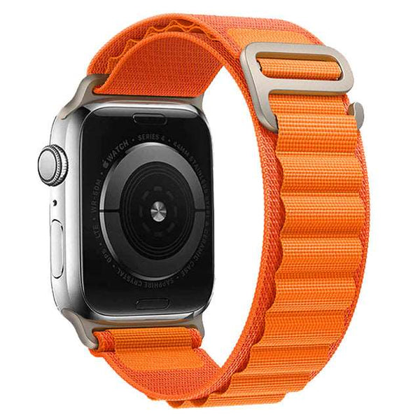 Mod Bands Alpine Loop Apple Watch Band Orange Active Comfort Everyday Male