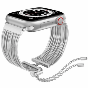 Mod Bands Elegance Apple Watch Band Silver After hours Bracelet Designer Female Formal Jewellery Looks Steel