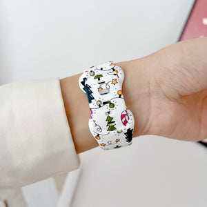 Modbands Tree and Lights Christmas Silicone Prints Apple Watch band