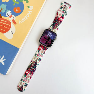 Modbands Christmas Tree Christmas Silicone Prints Apple Watch band