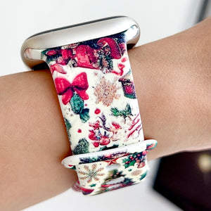 Modbands Christmas Tree Christmas Silicone Prints Apple Watch band