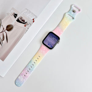 Silicone Prints - Pastel Sunset Apple Watch band