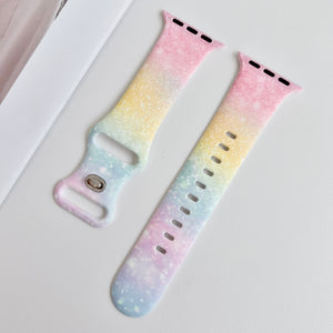 Silicone Prints - Pastel Sunset Apple Watch band