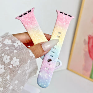 Silicone Prints - Pastel Sunset Apple Watch band