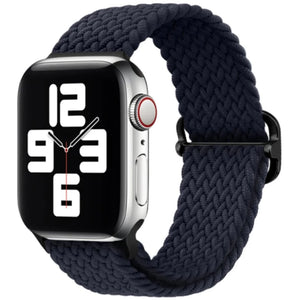 Mod Bands Braided Loop Apple Watch Band Black Active Comfort Everyday Female Male Office