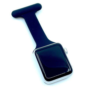 inurseya Nurses Pin Fob for Apple Watch Black Accessory Active Comfort Everyday Female Fob Looks Male Office Silicone