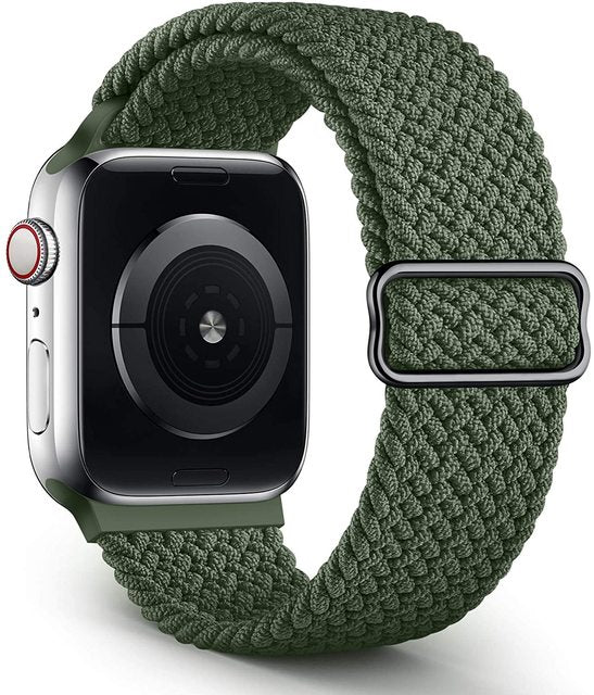 Mod Bands Braided Loop Apple Watch Band Inverness Green Active Comfort Everyday Female Male Office