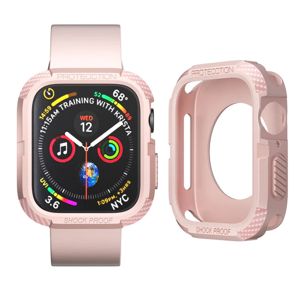 Mod Bands Silicone Bumper Case for Apple Watch Pink Sand Accessory Bumper Screen Protector Silicone