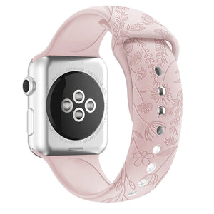 Mod Bands Classic Silicone Impressions Apple Watch Band Pink Sand Active Casual Comfort Designer Everyday Female Looks Office Silicone Sport