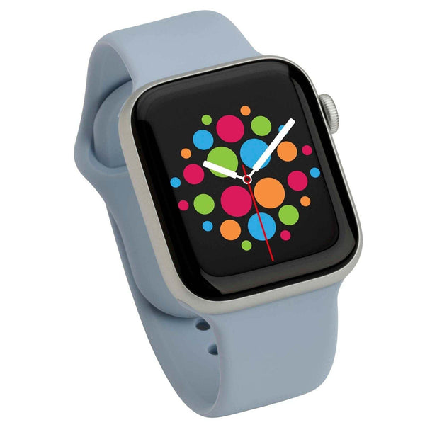 Mod Bands Classic Silicone Pastel Apple Watch Band Grey Blue Active Casual Comfort Everyday Female Male Silicone Sport