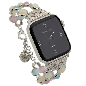 Mod Bands Glimmer Apple Watch Band Silver After hours Bracelet Designer Female Jewellery Looks Steel