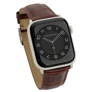 Mod Bands Portofino (Traditional Buckle) Apple Watch Band Brown After hours Everyday Female Formal Leather Looks Male Office