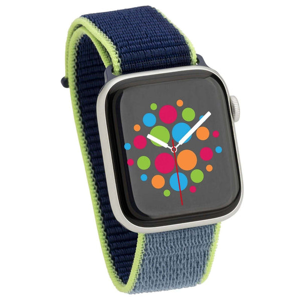 Mod Bands Sport Loop Apple Watch Band Neon Lime Active Casual Comfort Everyday Fabric Female Male Nylon Sport Velcro