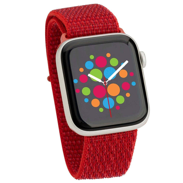 Mod Bands Sport Loop Apple Watch Band Red Active Casual Comfort Everyday Fabric Female Male Nylon Sport Velcro