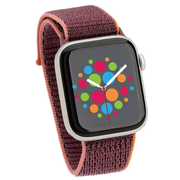 Mod Bands Sport Loop Apple Watch Band Plum Active Casual Comfort Everyday Fabric Female Male Nylon Sport Velcro