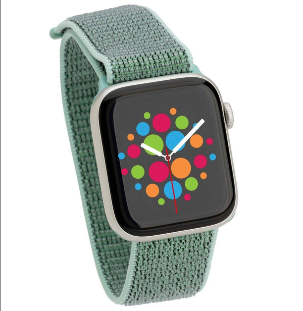 Mod Bands Sport Loop Apple Watch Band Spearmint Active Casual Comfort Everyday Fabric Female Male Nylon Sport Velcro
