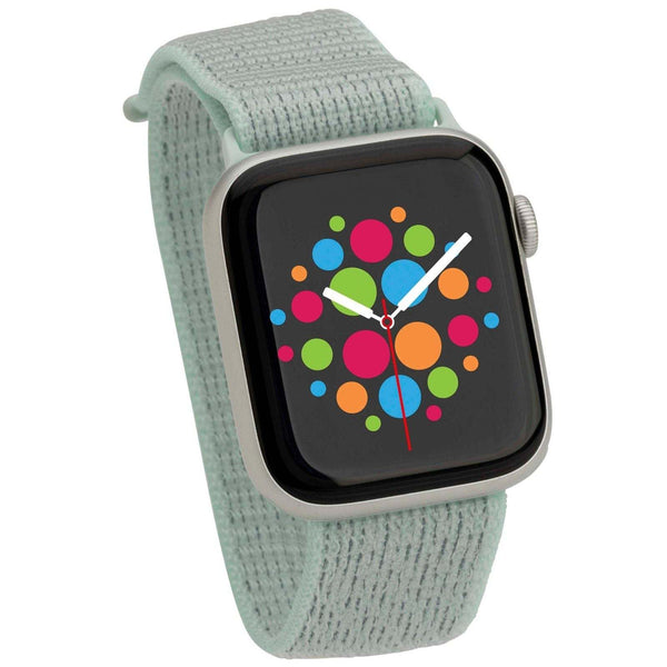 Mod Bands Sport Loop Apple Watch Band Teal Tint Active Casual Comfort Everyday Fabric Female Male Nylon Sport Velcro