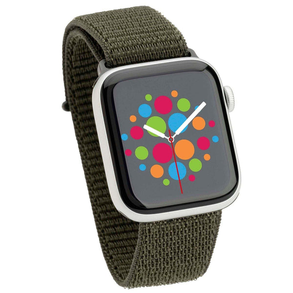 Mod Bands Sport Loop Apple Watch Band Cargo Khaki Active Casual Comfort Everyday Fabric Female Male Nylon Sport Velcro