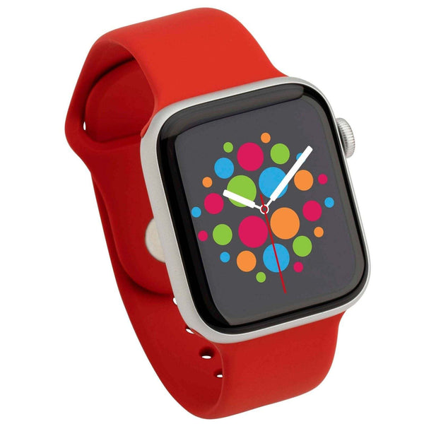 Mod Bands Classic Silicone Apple Watch Band Red Active Casual Comfort Everyday Female Male Silicone Sport