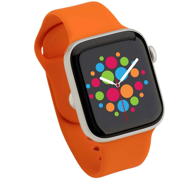 Mod Bands Classic Silicone Apple Watch Band Orange Active Casual Comfort Everyday Female Male Silicone Sport